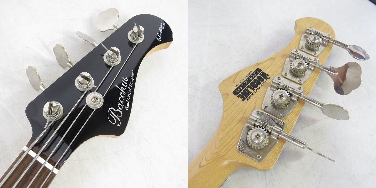 実際に弊社で買取させて頂いた★Bacchus バッカス WL-435 ジャズベースタイプ エレキベースの画像 9枚目