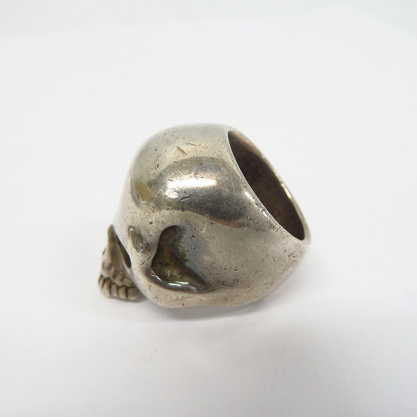 実際に弊社で買取させて頂いたCRAZY PIG/クレイジーピッグ 25th アニバーサリー 500個限定 LARGE EVIL SKULL/ラージ エビル スカルリング/14号の画像 2枚目