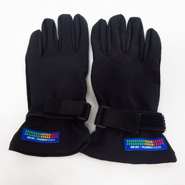 実際に弊社で買取させて頂いたNEIGHBORHOOD×FRAGMENT DESIGN/ネイバーフッド×フラグメントデザイン 手袋/グローブ ブラック/黒 Size：Mの画像 1枚目