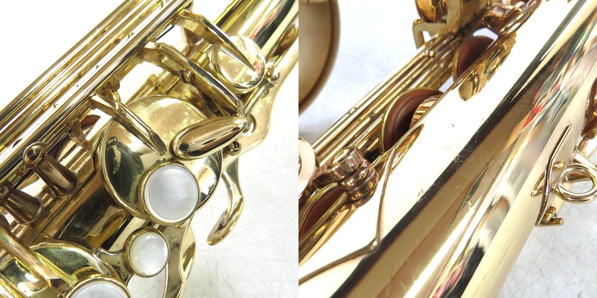 実際に弊社で買取させて頂いた★H.SELMER/セルマー テナーサックス SUPER ACTION 80/SA80/スーパーアクション80 SERIE II ケース付の画像 3枚目