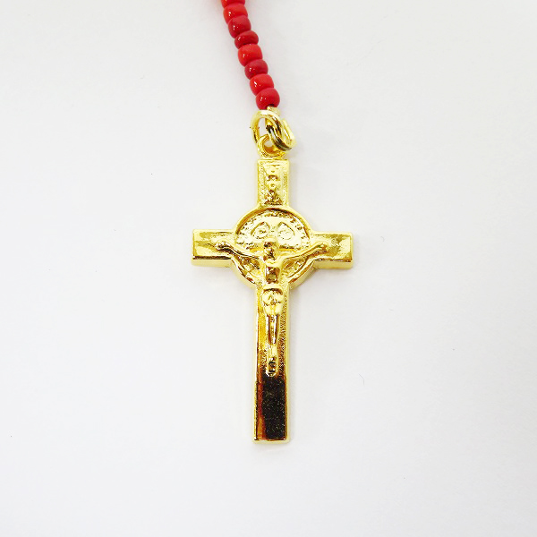 実際に弊社で買取させて頂いたMoonage Devilment/ムーンエイジデビルメント Combination Beads Rosary ロザリオネックレス/mac-0375の画像 2枚目