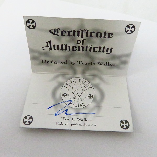 実際に弊社で買取させて頂いた【ギャラ付】TRAVIS WALKER/トラヴィスワーカー ボルトフェザーwゴールド チャームの画像 6枚目