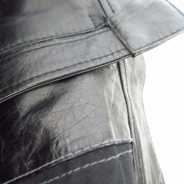 実際に弊社で買取させて頂いたHUGO BOSS/ヒューゴボス シングル ラムレザージャケット/US42Rの画像 7枚目