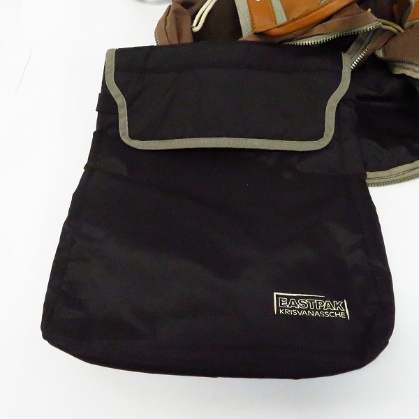 実際に弊社で買取させて頂いたKRIS VAN ASSCHE×EASTPAK/クリスヴァンアッシュ×イーストパック 2WAY レザー切替 バックパックの画像 7枚目