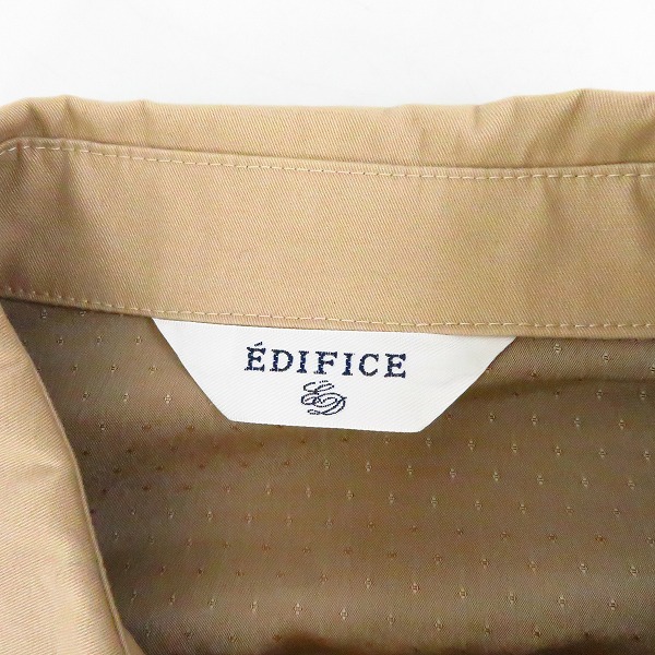 実際に弊社で買取させて頂いたEDIFICE/エディフィス コットントレンチコート/40の画像 2枚目