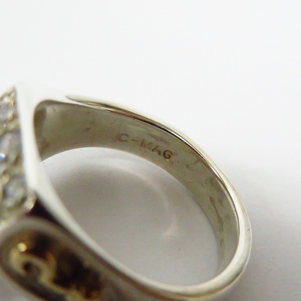 実際に弊社で買取させて頂いたFLASH POINT/フラッシュポイント ジムスカルリング ルビー/C-MAG 18.5号の画像 6枚目