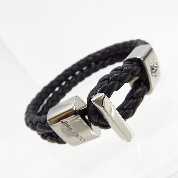 実際に弊社で買取させて頂いたJIMMY CHOO/ジミーチュウ レザー 縄 ブレスレット