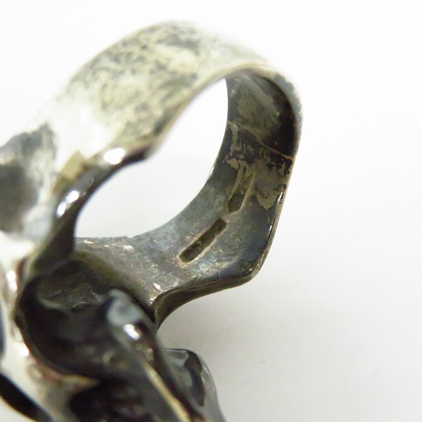 実際に弊社で買取させて頂いたCRAZY PIG/クレイジーピッグ CARCAS/カーカス スカルリング 25号の画像 7枚目