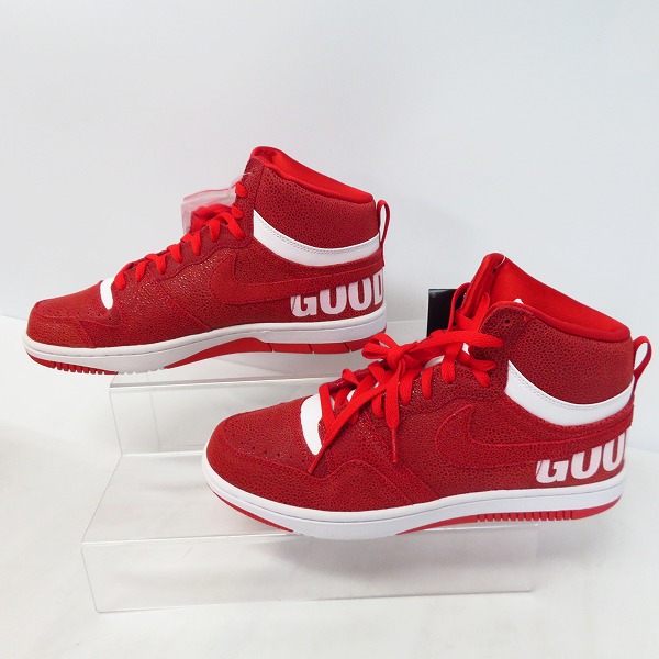 実際に弊社で買取させて頂いた【未使用】NIKE×GOODENOUGH×FRAGMENT/ナイキ×グッドイナフ×フラグメント コートフォース SP/814913-661/27の画像 3枚目
