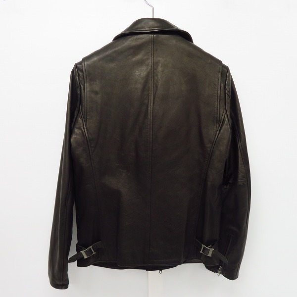 実際に弊社で買取させて頂いた【未使用】LOUNGE LIZARD/ラウンジリザード カウハイド/レザー ダブル ライダース ジャケット/3の画像 1枚目
