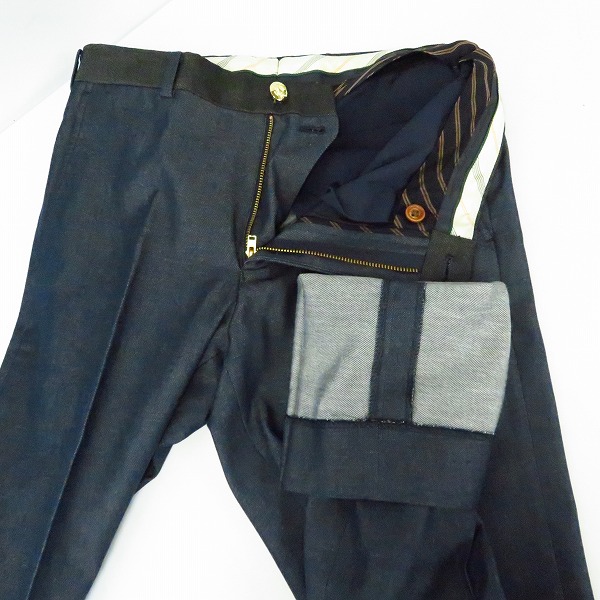 実際に弊社で買取させて頂いたEducation from Youngmachines/エデュケーションフロムヤングマシーン 襟切替 3ピース セットアップ 1/2の画像 9枚目