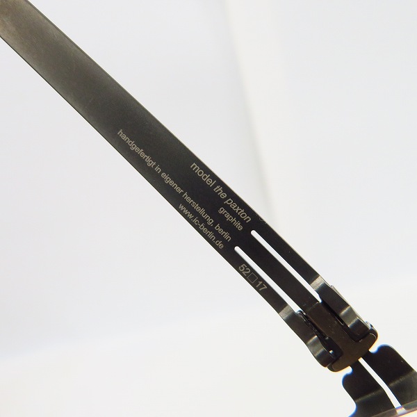 実際に弊社で買取させて頂いたic!berlin/アイシーベルリン The Paxton メガネフレームの画像 5枚目