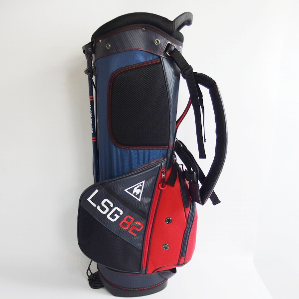 実際に弊社で買取させて頂いたLe coq sportif/ルコックスポルティフ 軽量 9.5型47インチ対応スタンドキャディバッグ QQBLJJ05/アイアンHC付の画像 4枚目