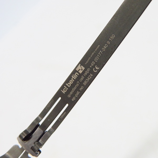 実際に弊社で買取させて頂いたic!berlin/アイシーベルリン Gabriel メガネフレームの画像 4枚目