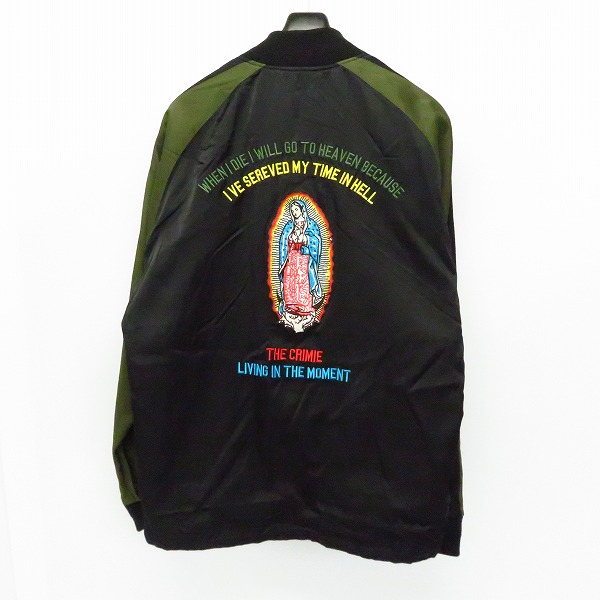 実際に弊社で買取させて頂いたTHE CRIMIE/クライミー 19SS マリア刺繍 リバーシブルスカジャン CIK1-JK01/Lの画像 1枚目