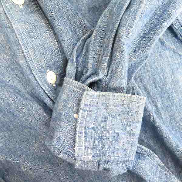 実際に弊社で買取させて頂いたSUGAR CANE/シュガーケーン デニム ワークシャツ　SC25684/Sの画像 5枚目