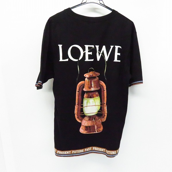 実際に弊社で買取させて頂いたLOEWE/ロエベ ランタン グラフィック バックロゴ 半袖 カットソー/Tシャツ ブラック/Mの画像 1枚目