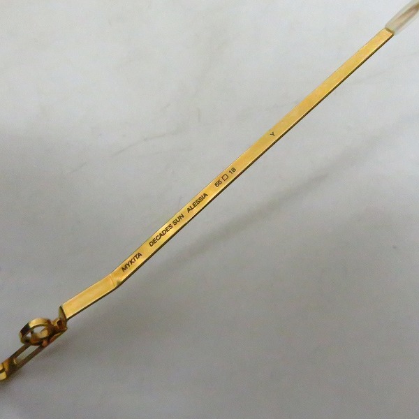 実際に弊社で買取させて頂いたMYKITA/マイキータ ALESSIA/アレッシア サングラス/アイウェア col.167 GOLD/JETBLACKの画像 4枚目