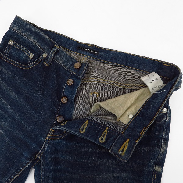 実際に弊社で買取させて頂いたLounge Lizard/ラウンジリザード ストレート デニムパンツ インディゴブルー/2の画像 2枚目