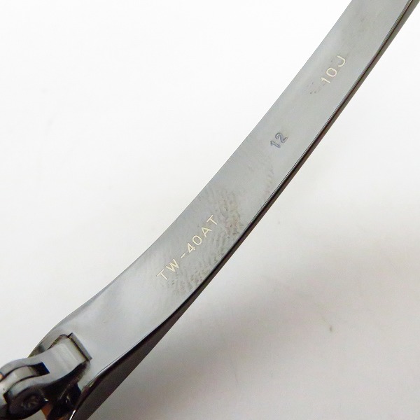 実際に弊社で買取させて頂いた999.9/フォーナインズ リムレス/ツーポイント 眼鏡/メガネフレーム TW-40ATの画像 4枚目