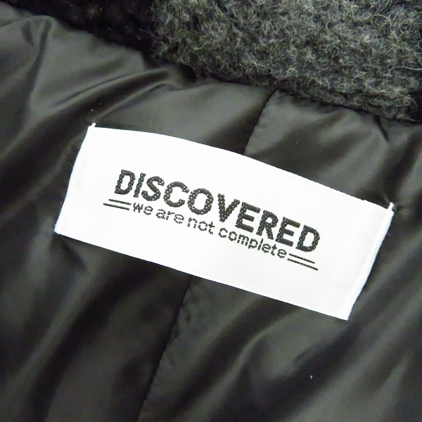 実際に弊社で買取させて頂いた【未使用】DISCOVERED/ディスカバード Checker boadown blouson/チェック柄 ボアダウンブルゾン DC-AW18-BL-06/2の画像 2枚目