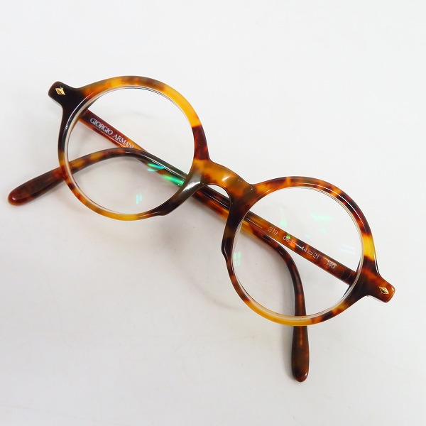 実際に弊社で買取させて頂いたGIORGIO ARMANI/ジョルジオアルマーニ 丸眼鏡/メガネフレーム デミ