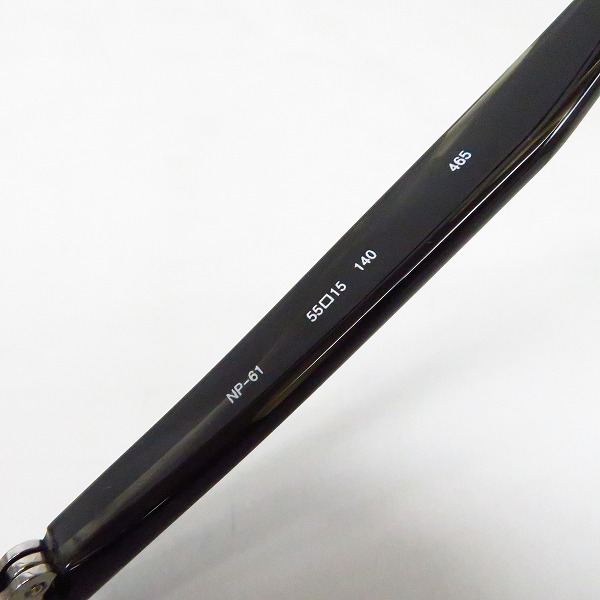 実際に弊社で買取させて頂いた999.9/フォーナインズ 度入り/眼鏡/メガネフレーム クリスタルスモーク/NP-61の画像 4枚目