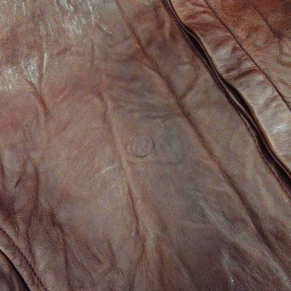 実際に弊社で買取させて頂いたDhyana/ディアーナ レザージャケット 羊革 シワ加工/2の画像 4枚目