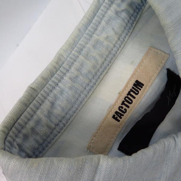 実際に弊社で買取させて頂いたFACTOTUM/ファクトタム デニムシャツ 2点セット44/46の画像 4枚目