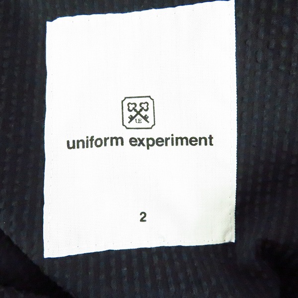 実際に弊社で買取させて頂いたuniform experiment/ユニフォームエクスペリメント SEERSUCKER ジャケット UE-170046/2の画像 2枚目