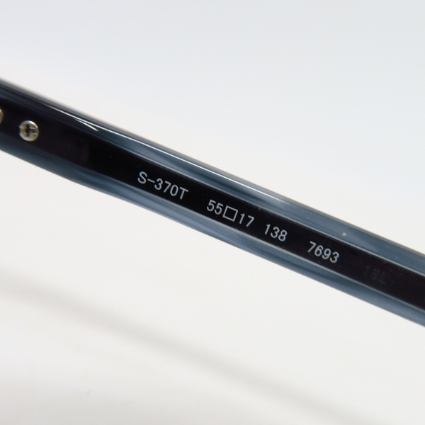 実際に弊社で買取させて頂いた999.9/フォーナインズ 度入り メガネフレーム/アイウェア S-370Tの画像 4枚目