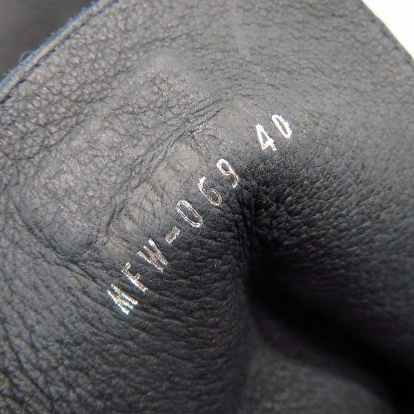 実際に弊社で買取させて頂いた【未使用】Moonage Devilment/ムーンエイジデビルメント フロントZIPレザーロングブーツ mfw-0069/40の画像 5枚目