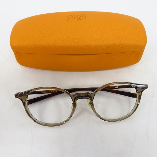 実際に弊社で買取させて頂いた999.9/フォーナインズ メガネフレーム ボストン型 NPM-61の画像 8枚目