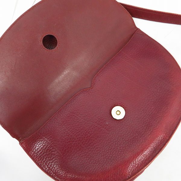 実際に弊社で買取させて頂いたCartier/カルティエ マストライン レザー ボルドー ショルダーバッグの画像 7枚目