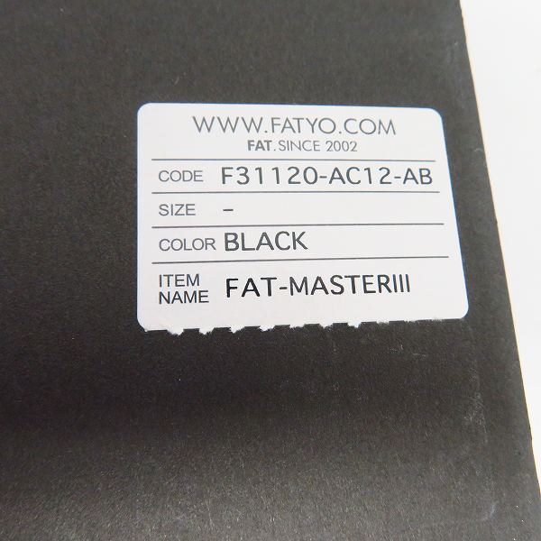 実際に弊社で買取させて頂いたFAT/エフエーティー FAT-MASTERIII F31120-AC12【動作未確認】の画像 7枚目
