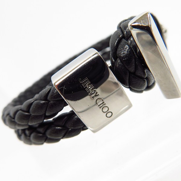 実際に弊社で買取させて頂いたJIMMY CHOO/ジミーチュウ レザー 縄 ブレスレットの画像 3枚目