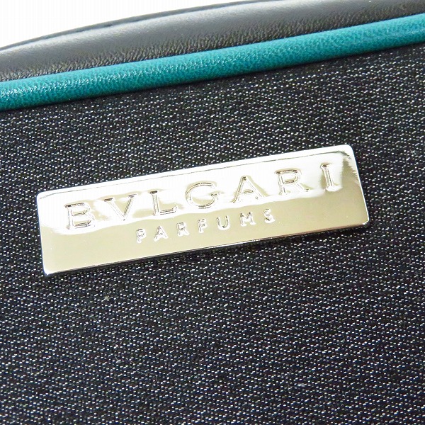実際に弊社で買取させて頂いたBVLGARI/ブルガリ ポーチ ブラック/ブルーの画像 4枚目