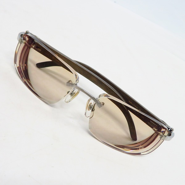 実際に弊社で買取させて頂いたCartier/カルティエ ウッド メガネフレーム/アイウェア フランス製 135b