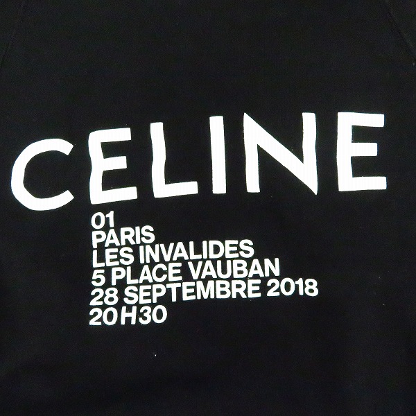実際に弊社で買取させて頂いたCELINE/セリーヌ プルオーバー パーカー バックロゴプリント/Lの画像 7枚目