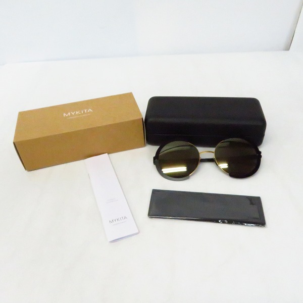実際に弊社で買取させて頂いたMYKITA/マイキータ HOUSTON/ヒューストン サングラス/アイウェア col.167 GOLD/JETBLACKの画像 8枚目