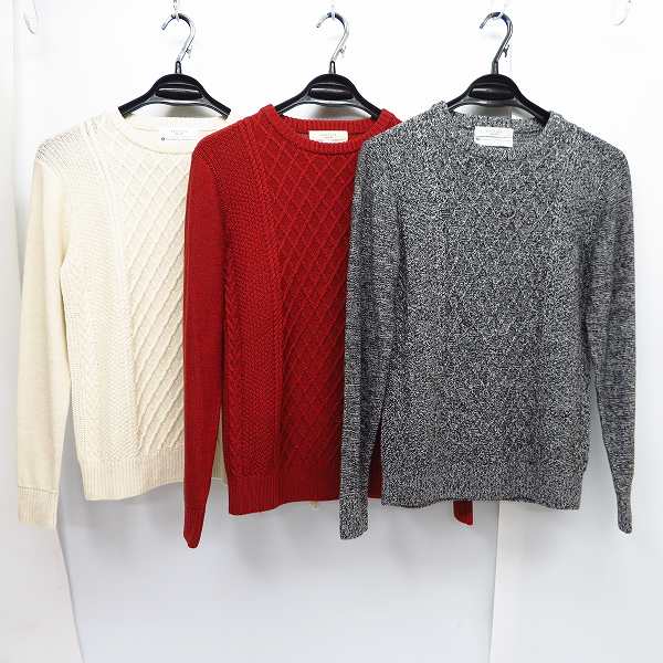 実際に弊社で買取させて頂いたEDIFICE/エディフィス ウール ニット セーター 3点セット/S