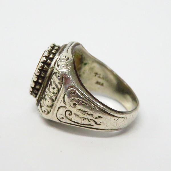 実際に弊社で買取させて頂いたLoree Rodkin/ローリーロドキン ストーン付きカレッジリング/シルバー/18号の画像 2枚目