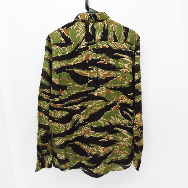 実際に弊社で買取させて頂いたTHE CRIMIE/クライミー タイガーカモ柄 長袖シャツ Lの画像 1枚目