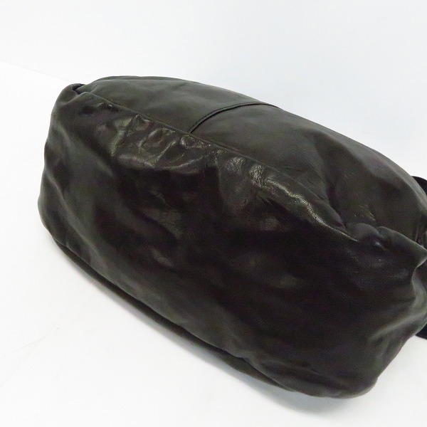 実際に弊社で買取させて頂いたBACKLASH/バックラッシュ レザーショルダーバッグ ブラックの画像 2枚目