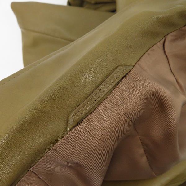 実際に弊社で買取させて頂いたdunhill/ダンヒル ラムスキンレザー2Bジャケット/Mの画像 5枚目