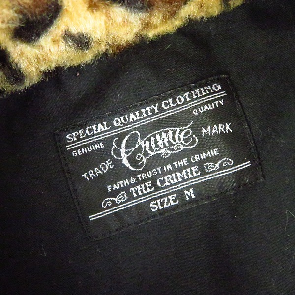 実際に弊社で買取させて頂いたTHE CRIMIE/クライミー レオパード柄 切り替え 半袖シャツ/Mの画像 2枚目