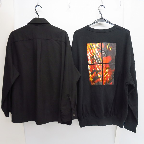 実際に弊社で買取させて頂いたHARE/ハレ オーバーサイズ レーヨン混ジャケット/スウェットトレーナー S/M 2点セットの画像 1枚目