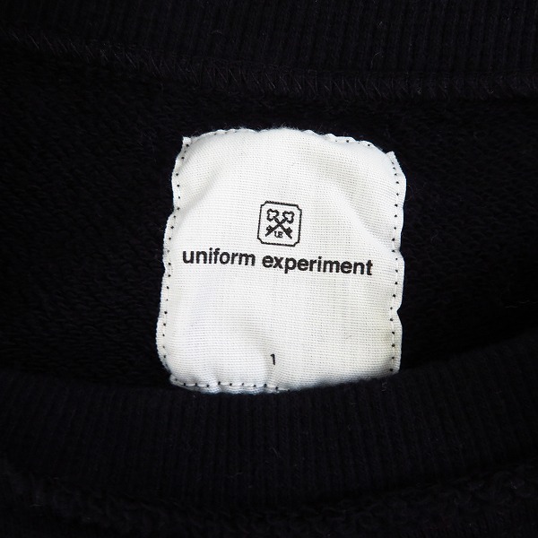 実際に弊社で買取させて頂いた【未使用】uniform experiment/ユニフォームエクスペリメント INSIDE OUT PHYSICAL FITNESS スウェット UE-180042/1の画像 2枚目