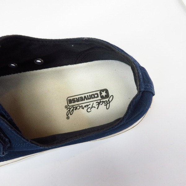 実際に弊社で買取させて頂いたCONVERSE/コンバース JACK PURCELL/ジャックパーセル ベルクロ　スニーカー 1CK228/26の画像 4枚目