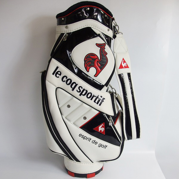 実際に弊社で買取させて頂いたLe coq sportif/ルコックスポルティフ 9型47インチ対応キャディバッグ QQ1131の画像 3枚目